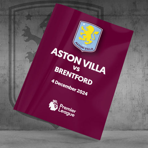 Aston Villa vs Brentford Football Programmes