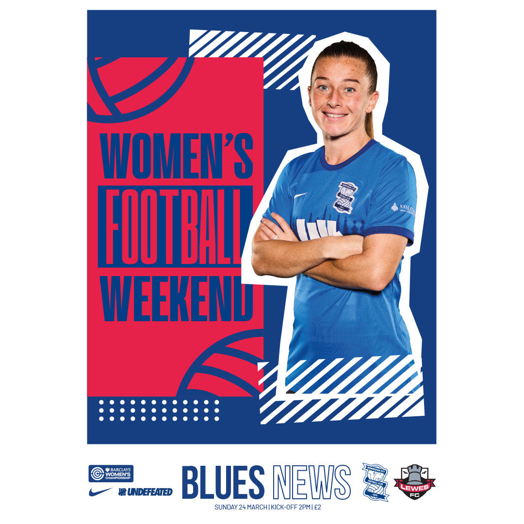 Birmingham City Women vs Lewes Women football programmes
