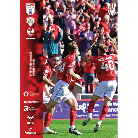 Barnsley vs Bolton Wanderers