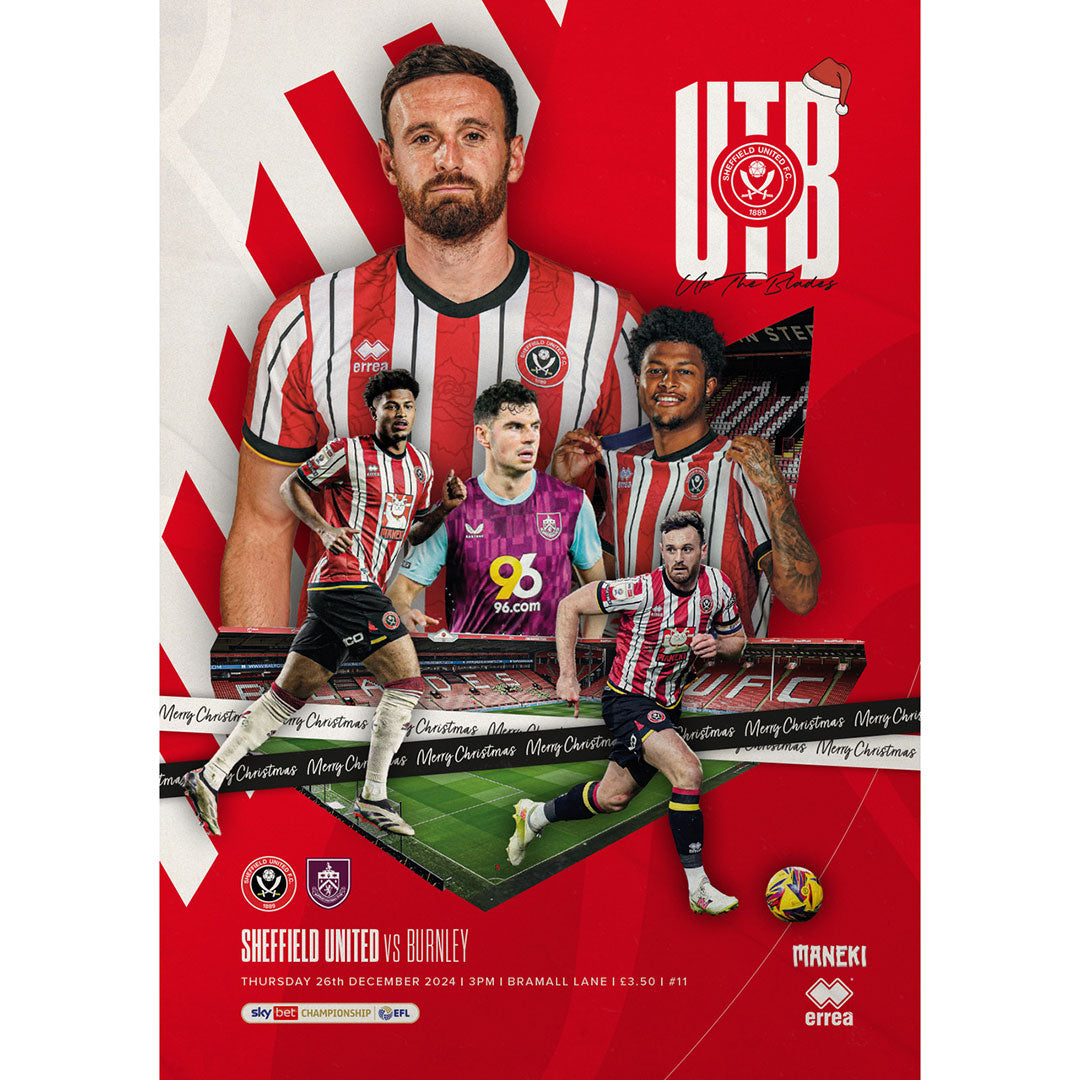 Sheffield United v Burnley football programme
