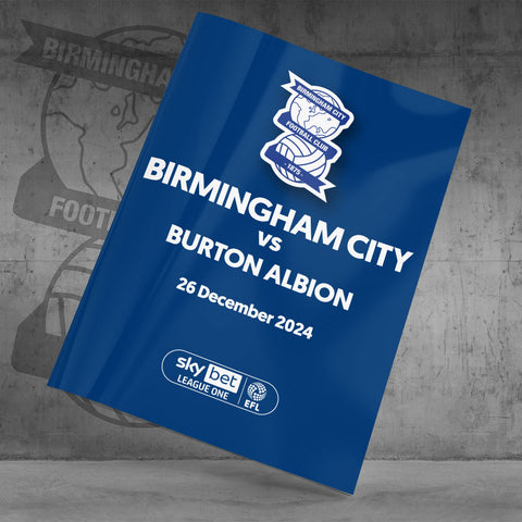 Birmingham City v Burton Albion football programme