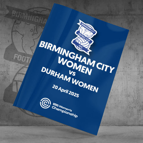 Birmingham City Women vs Durham Women football programmes