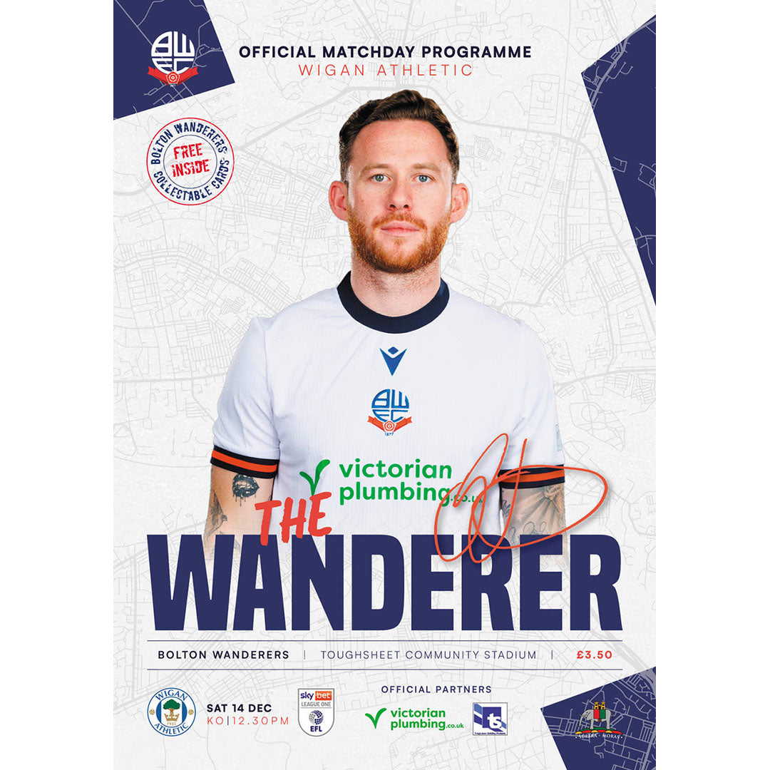 Bolton Wanderers v Wigan Athletic football programme