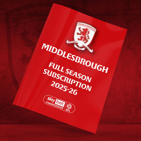 Middlesbrough Full Season Subscription 2025-26