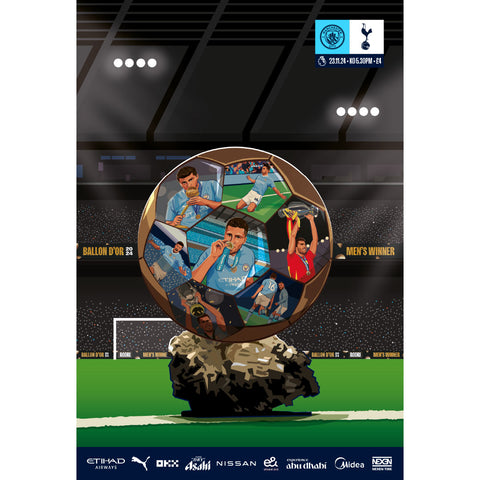 Manchester City vs Tottenham Hotspur football programmes