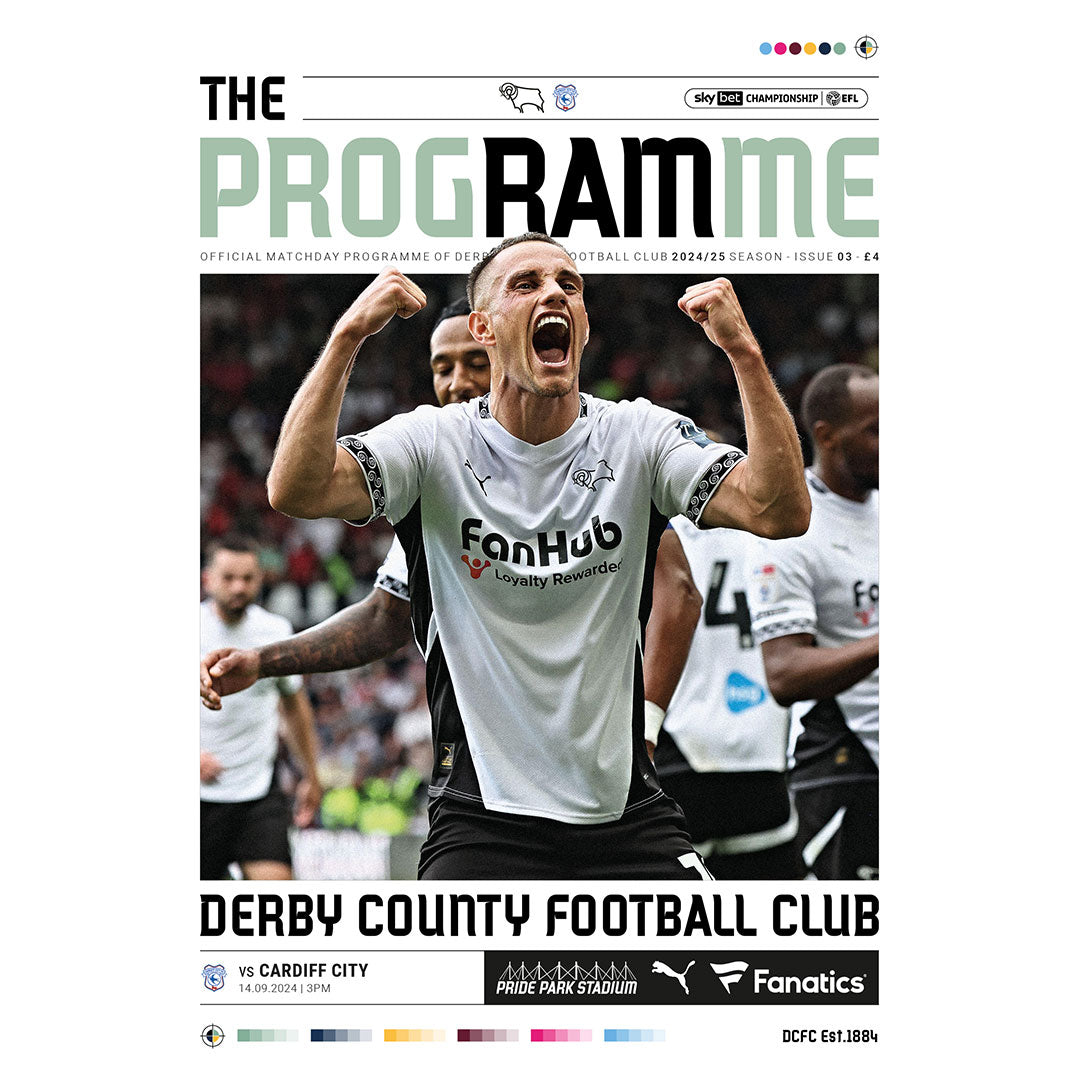 Derby County v Cardiff City football programme