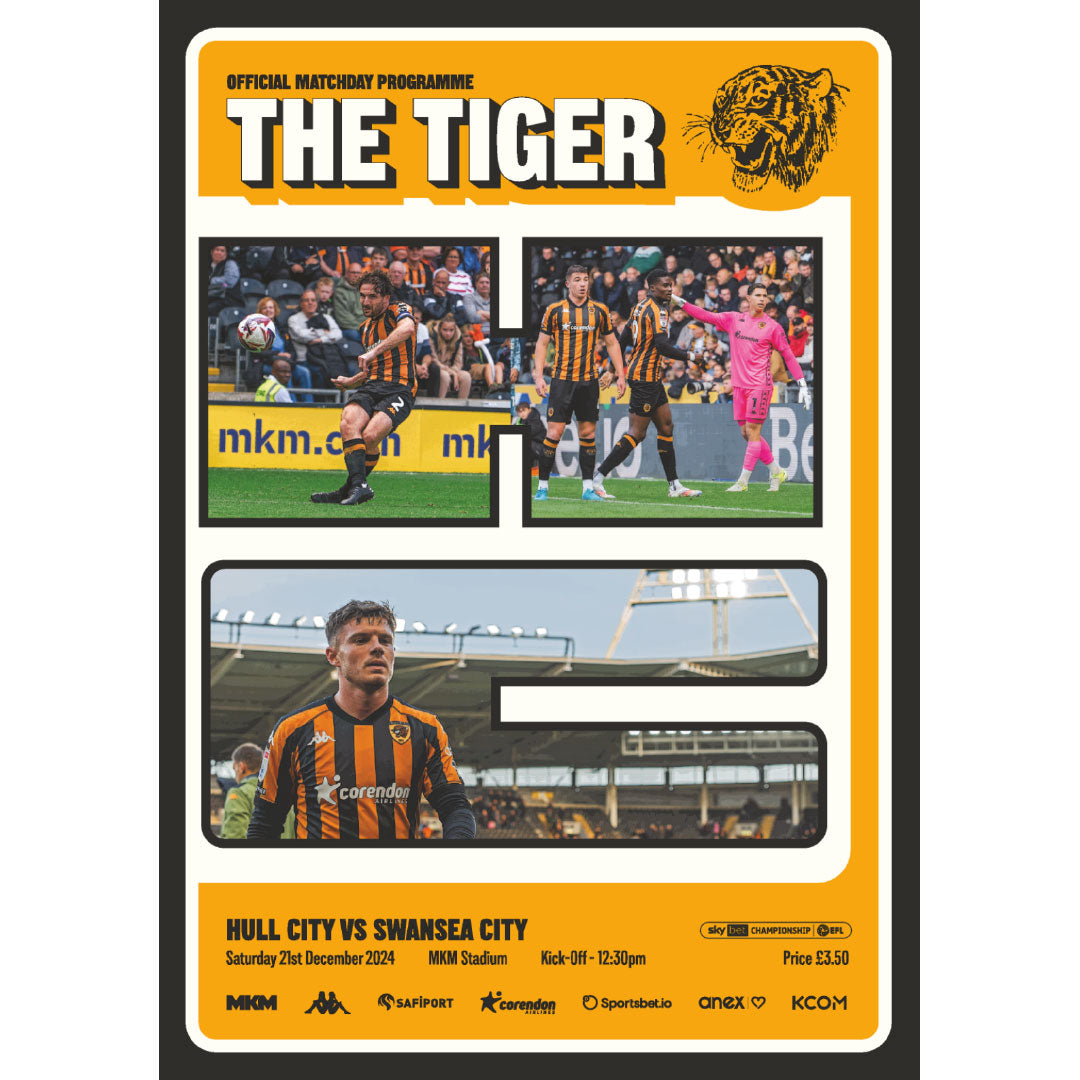 Hull City v Swansea City football programmes