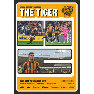 Hull City v Swansea City football programmes