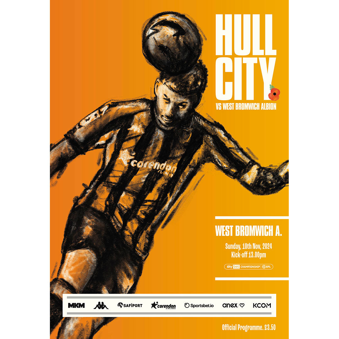Hull City v West Bromwich Albion football programmes