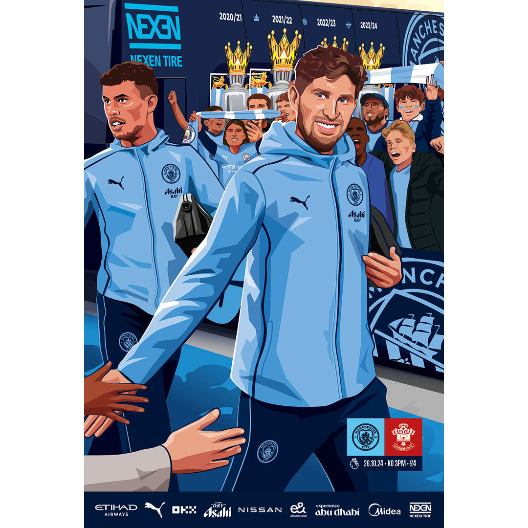 Manchester City vs Southampton football programmes