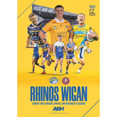 Leeds Rhinos vs Wigan Warriors (Testimonial) programmes