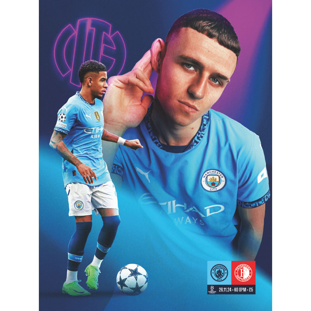 Manchester City vs Feyenoord football programmes