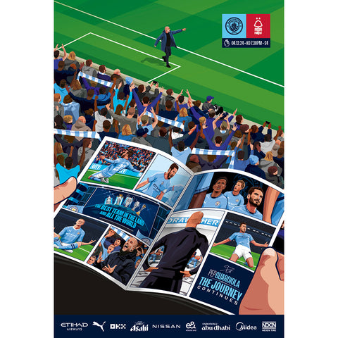 Manchester City vs Nottingham Forest football programmes