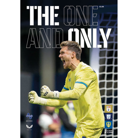 Preston North End v Leeds United football programmes