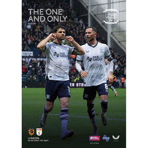 Preston North End vs Hull City football programmes