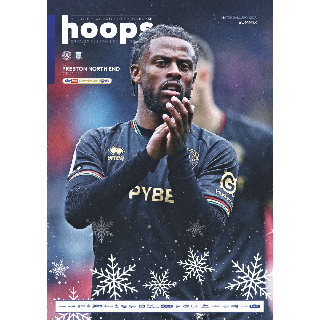 Queens Park Rangers v Preston North End football programmes