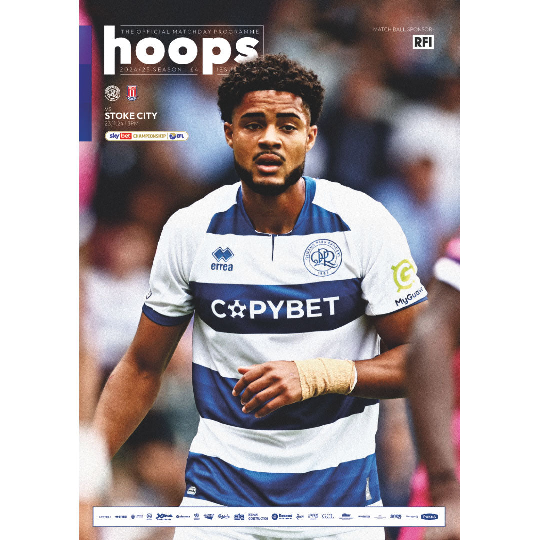 Queens Park Rangers v Stoke City football programmes