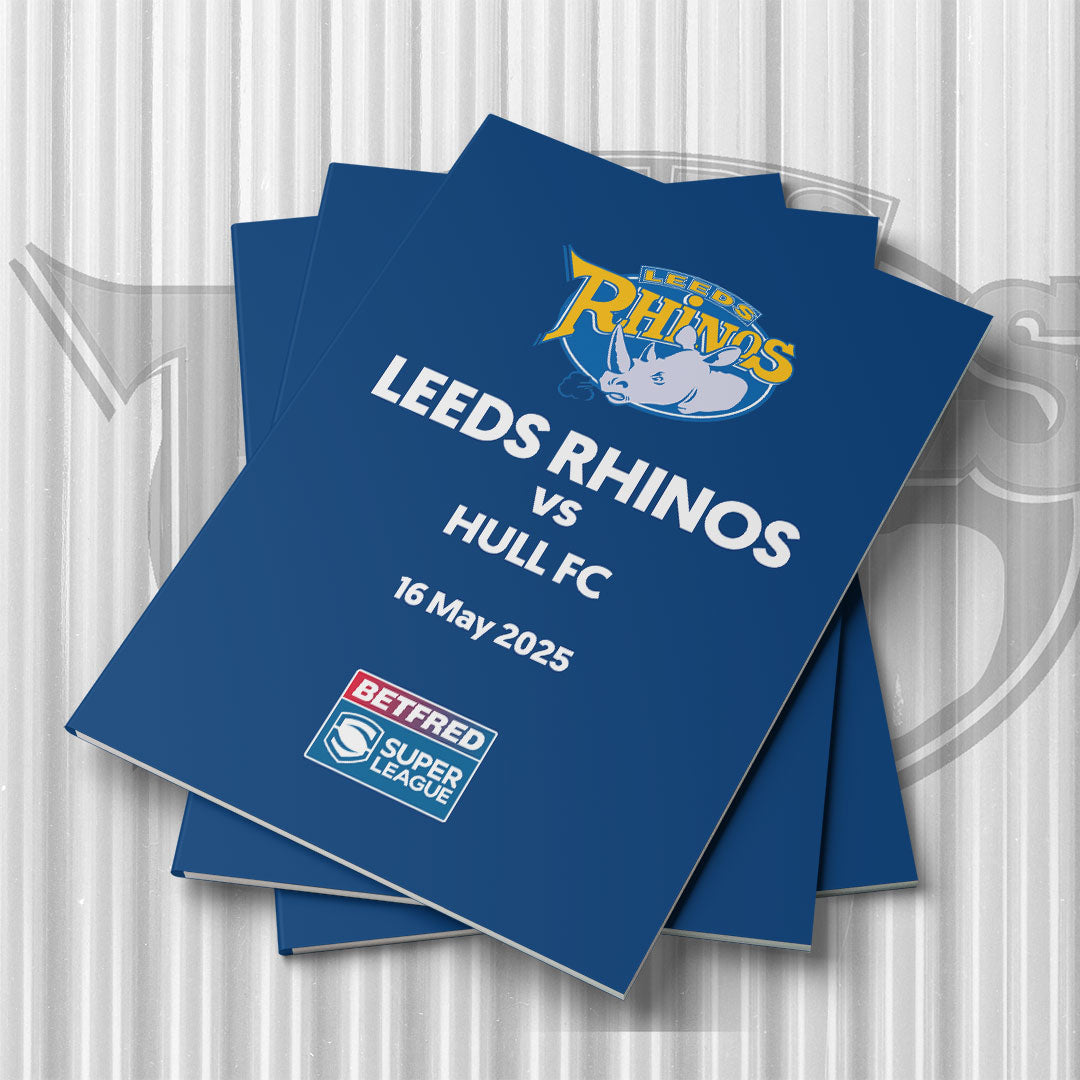Leeds Rhinos vs Hull FC matchday programmes