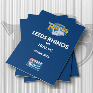 Leeds Rhinos vs Hull FC matchday programmes
