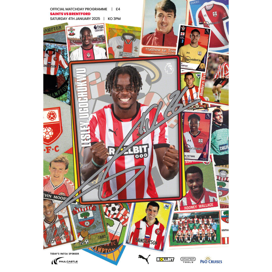 Southampton v Brentford football programmes