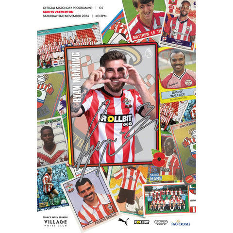 Southampton v Everton football programmes