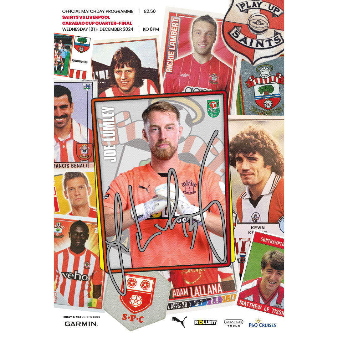 Southampton v Liverpool (EFL Cup) football programmes