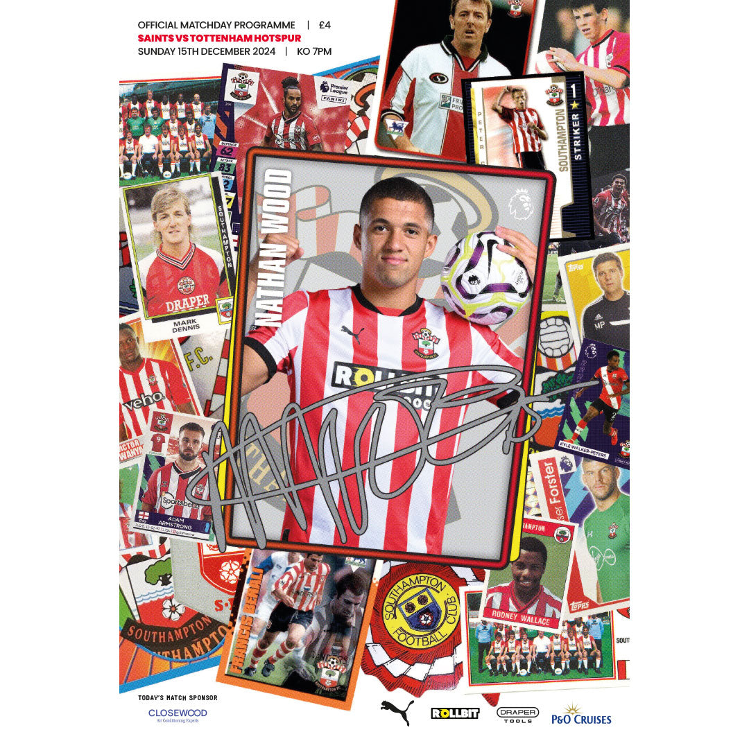 Southampton v Tottenham Hotspur football programmes