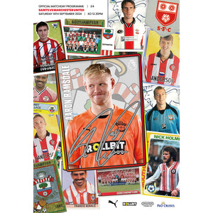 Southampton v Manchester United football programmes