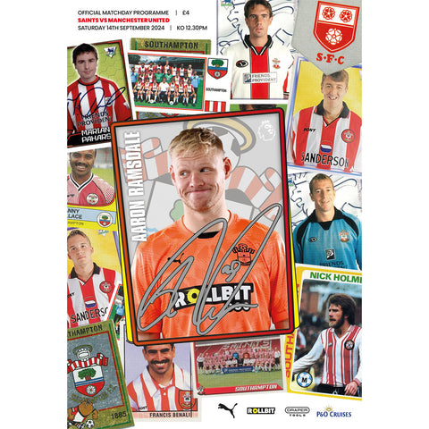 Southampton v Manchester United football programmes