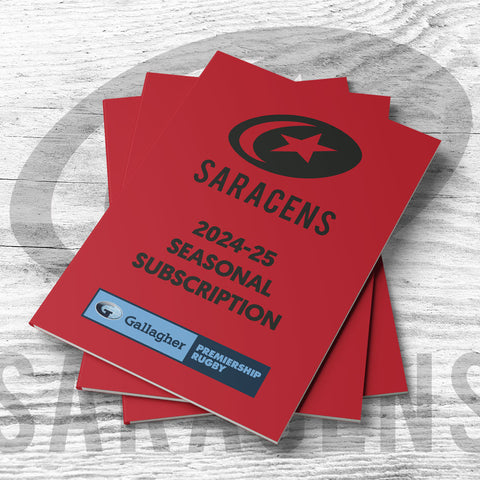 Saracens Full Season Subscription 2024/25 matchday programmes