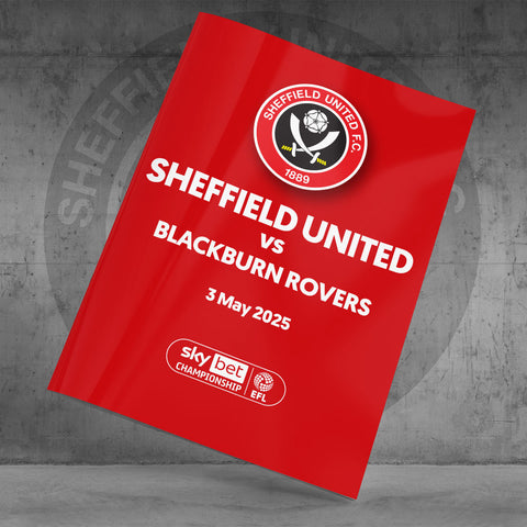 Sheffield United v Blackburn Rovers football programmes