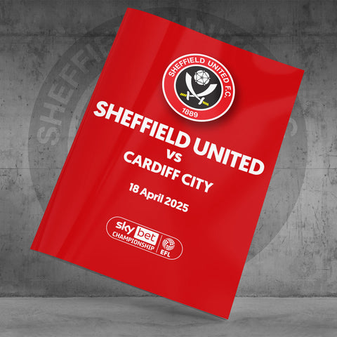 Sheffield United v Cardiff City football programmes