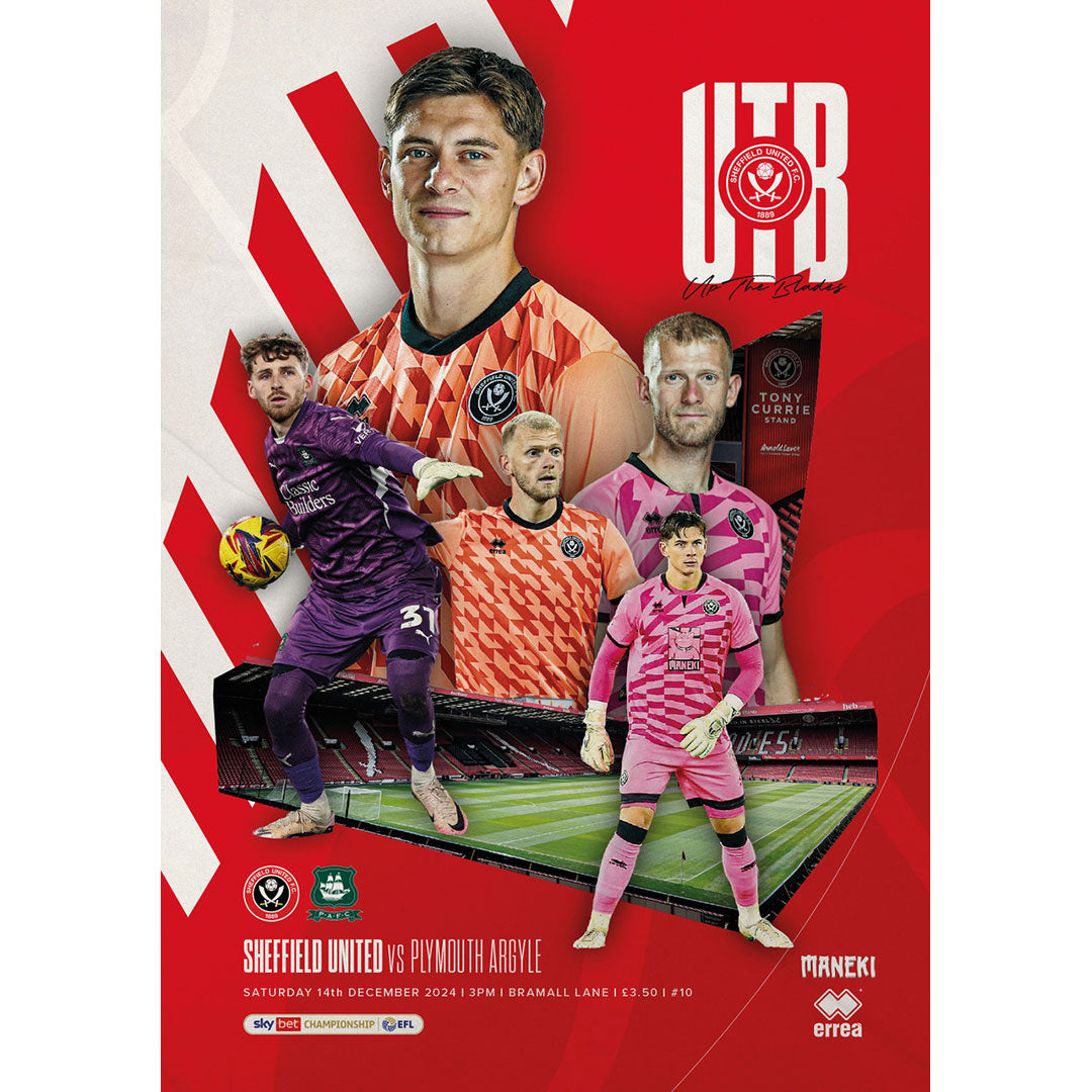 Sheffield United v Plymouth Argyle football programme