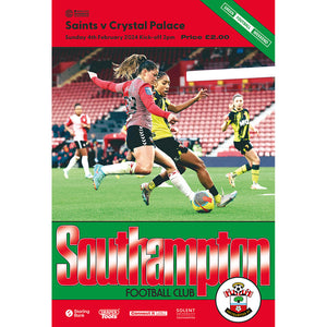 Southampton Women vs Crystal Palace Women football programmes