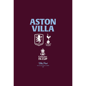 Aston Villa vs Tottenham Hotspur (FA Cup) football programmes