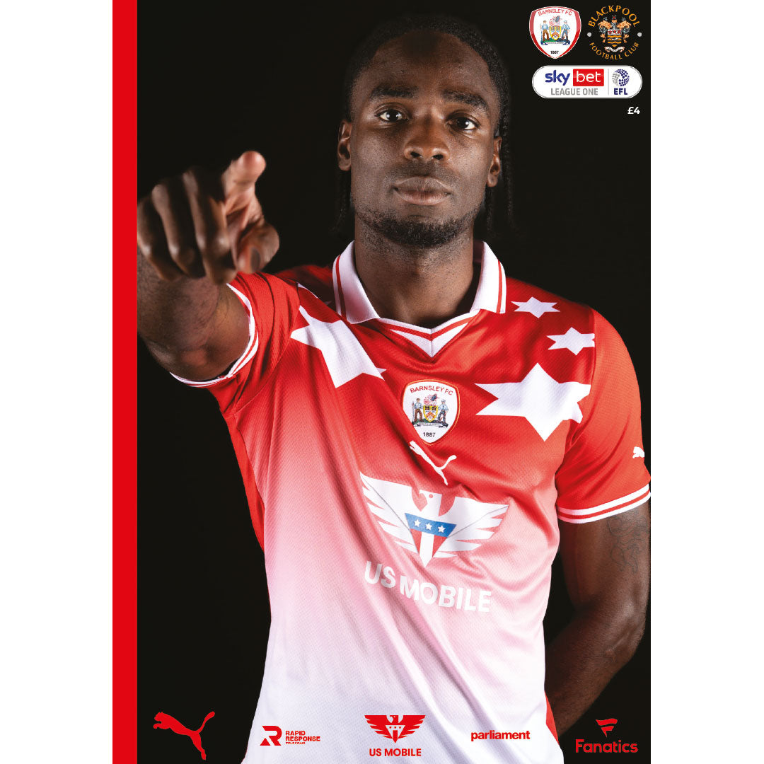 Barnsley vs Blackpool football programme