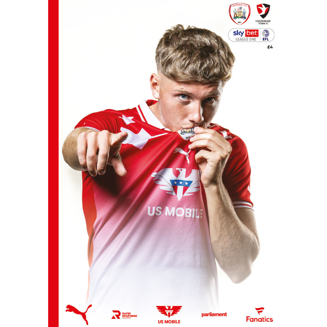 Barnsley vs Cheltenham Town football programmes