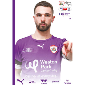 Barnsley vs Derby County football programmes