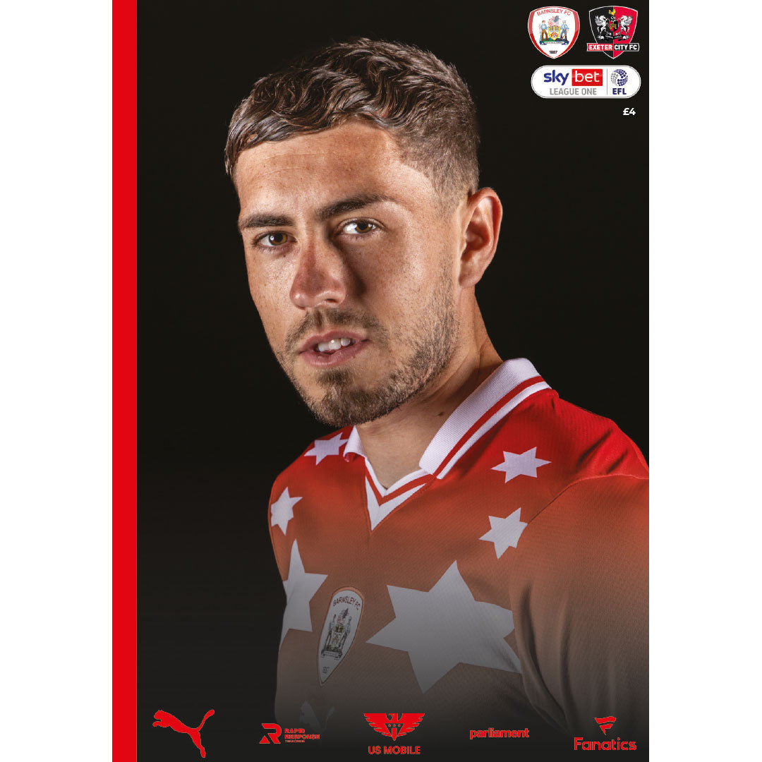 Barnsley vs Exeter City football programmes