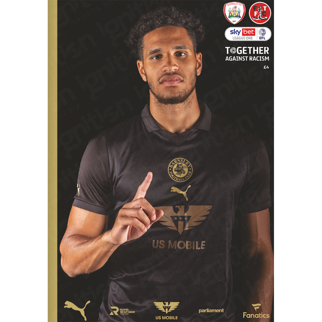Barnsley vs Fleetwood Town football programmes