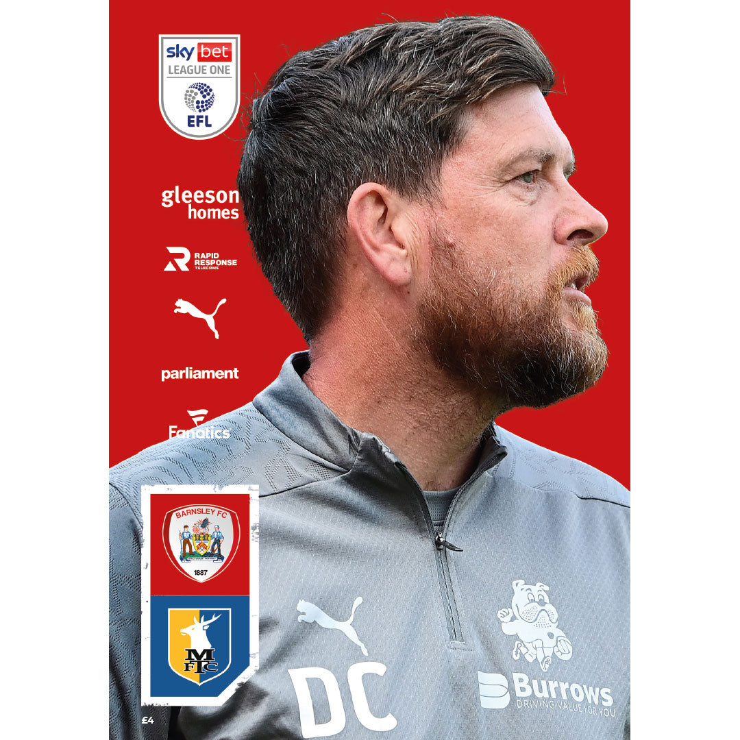 Barnsley vs Mansfield Town football programmes