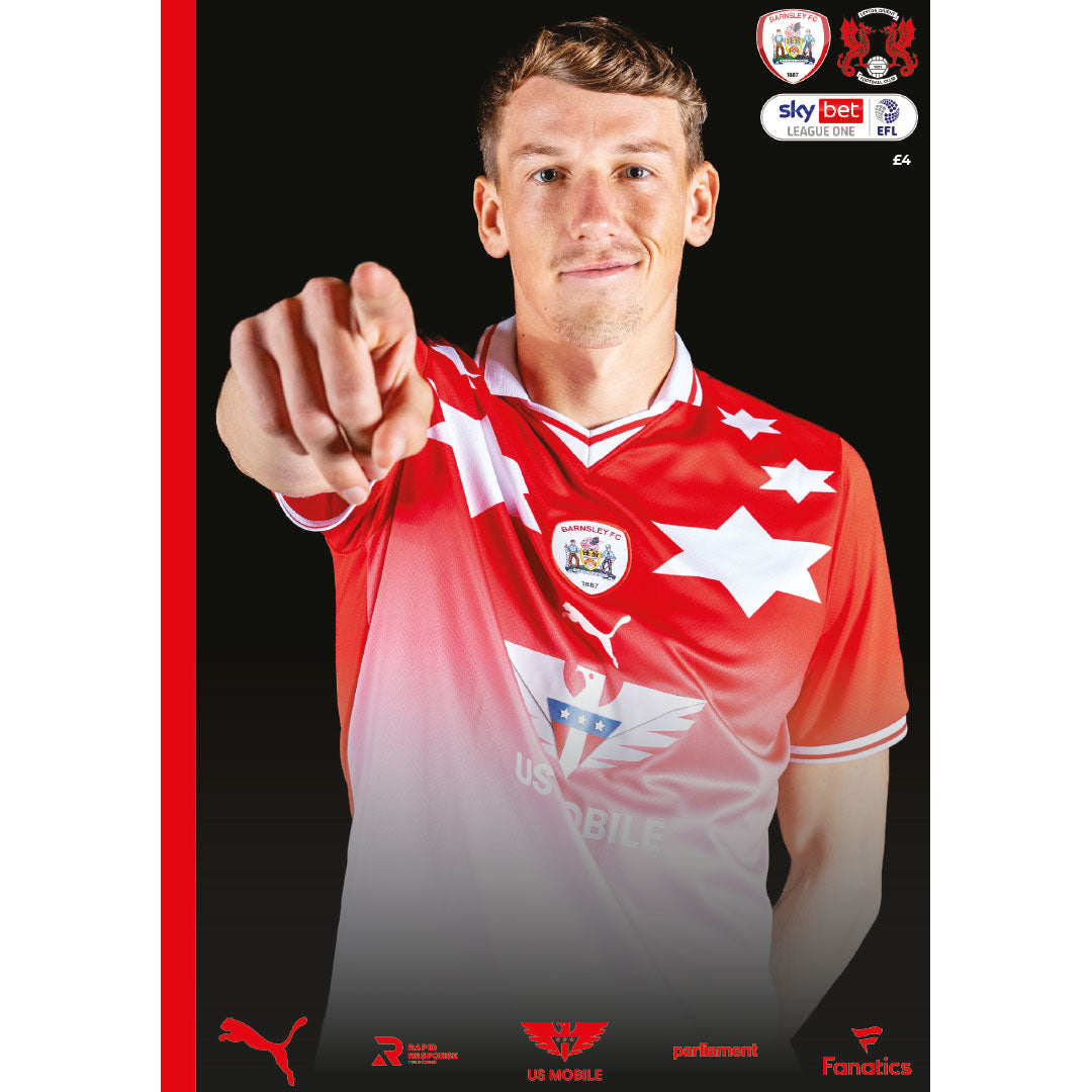 Barnsley vs Leyton Orient football programmes