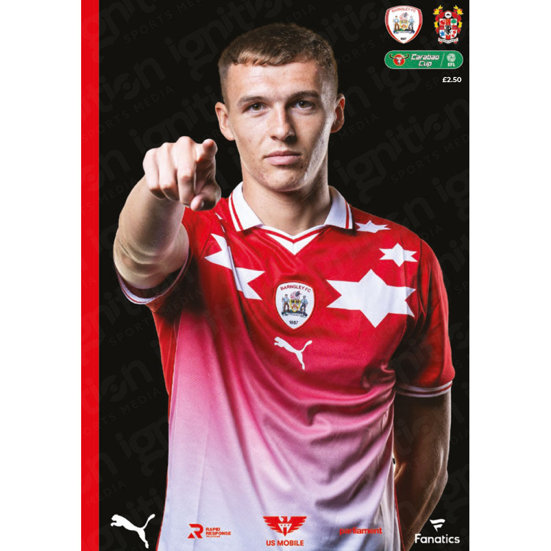Barnsley v Tranmere Rovers (EFL Cup) football programme