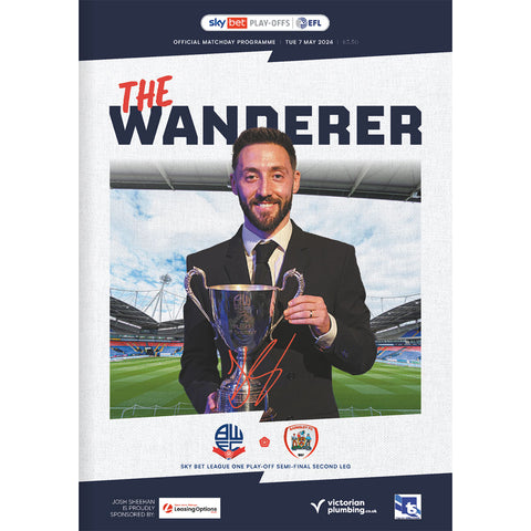Bolton Wanderers v Barnsley (League One play-offs) football programmes