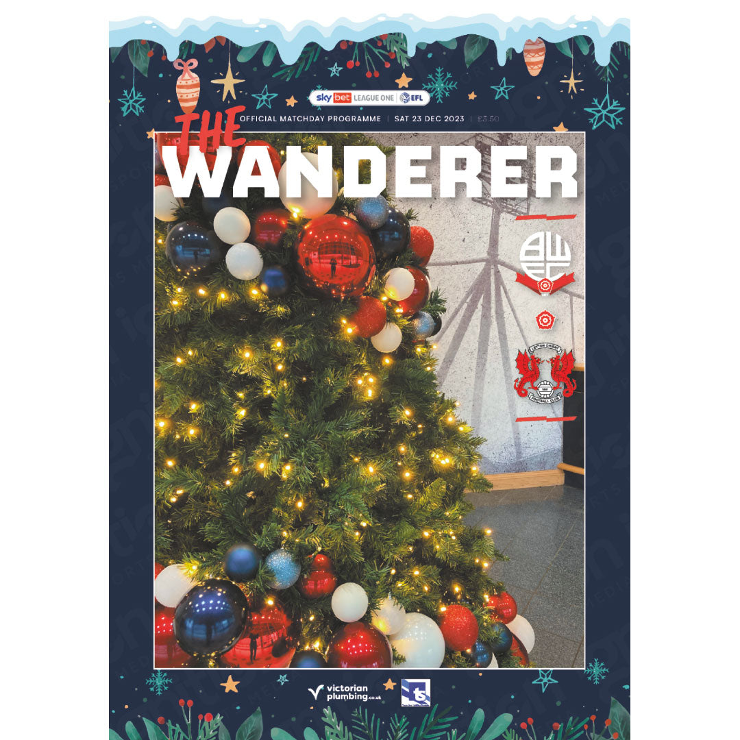Bolton Wanderers v Leyton Orient football programme
