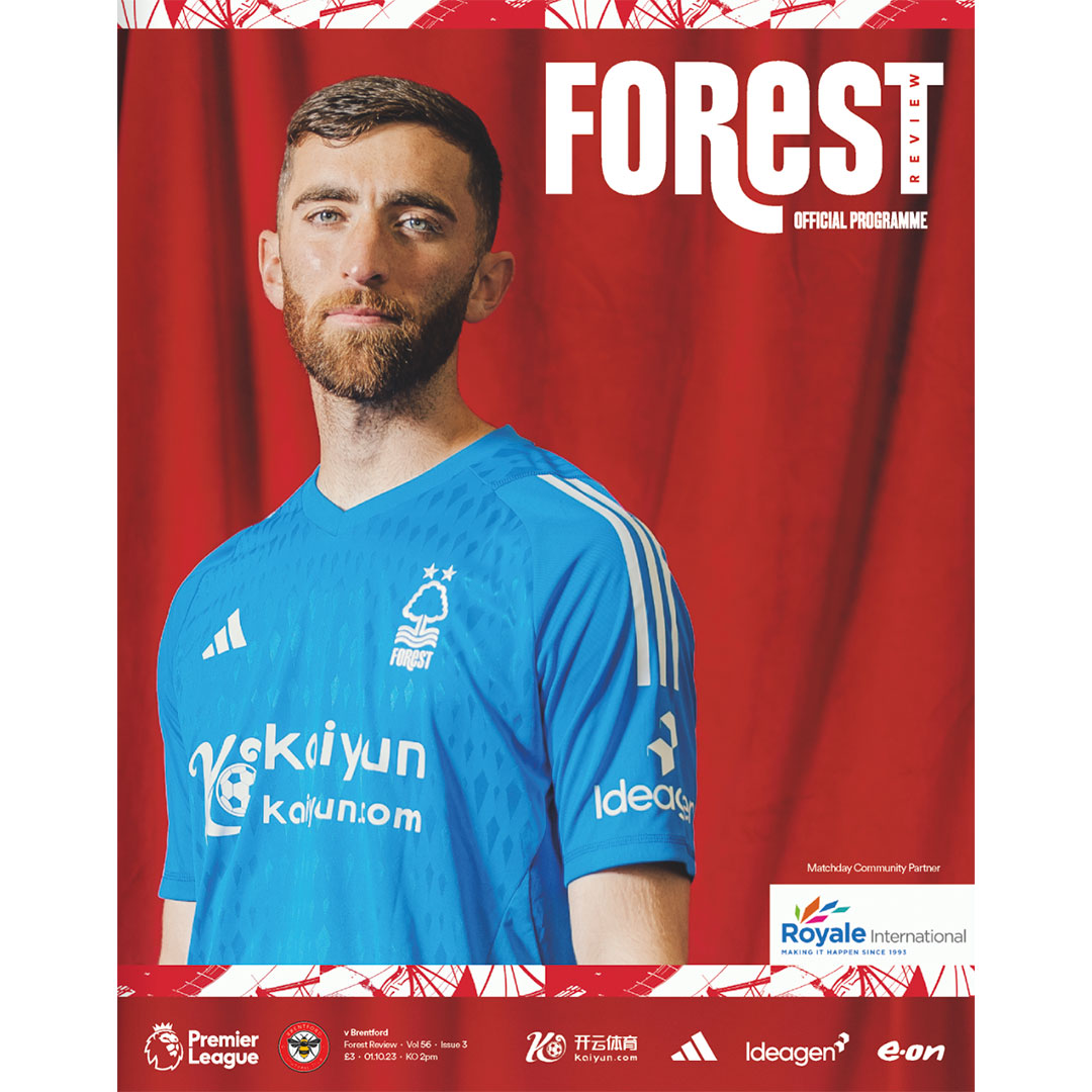Nottingham Forest vs Brentford football programmes