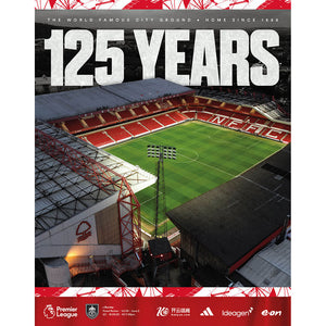 Nottingham Forest vs Burnley football programmes
