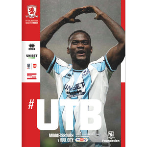 Middlesbrough v Hull City football programmes