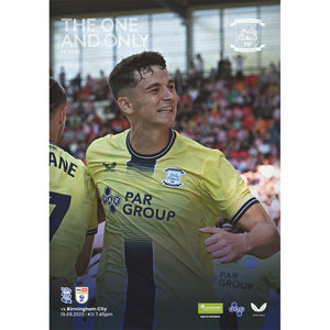 Preston North End vs Birmingham City football programmes