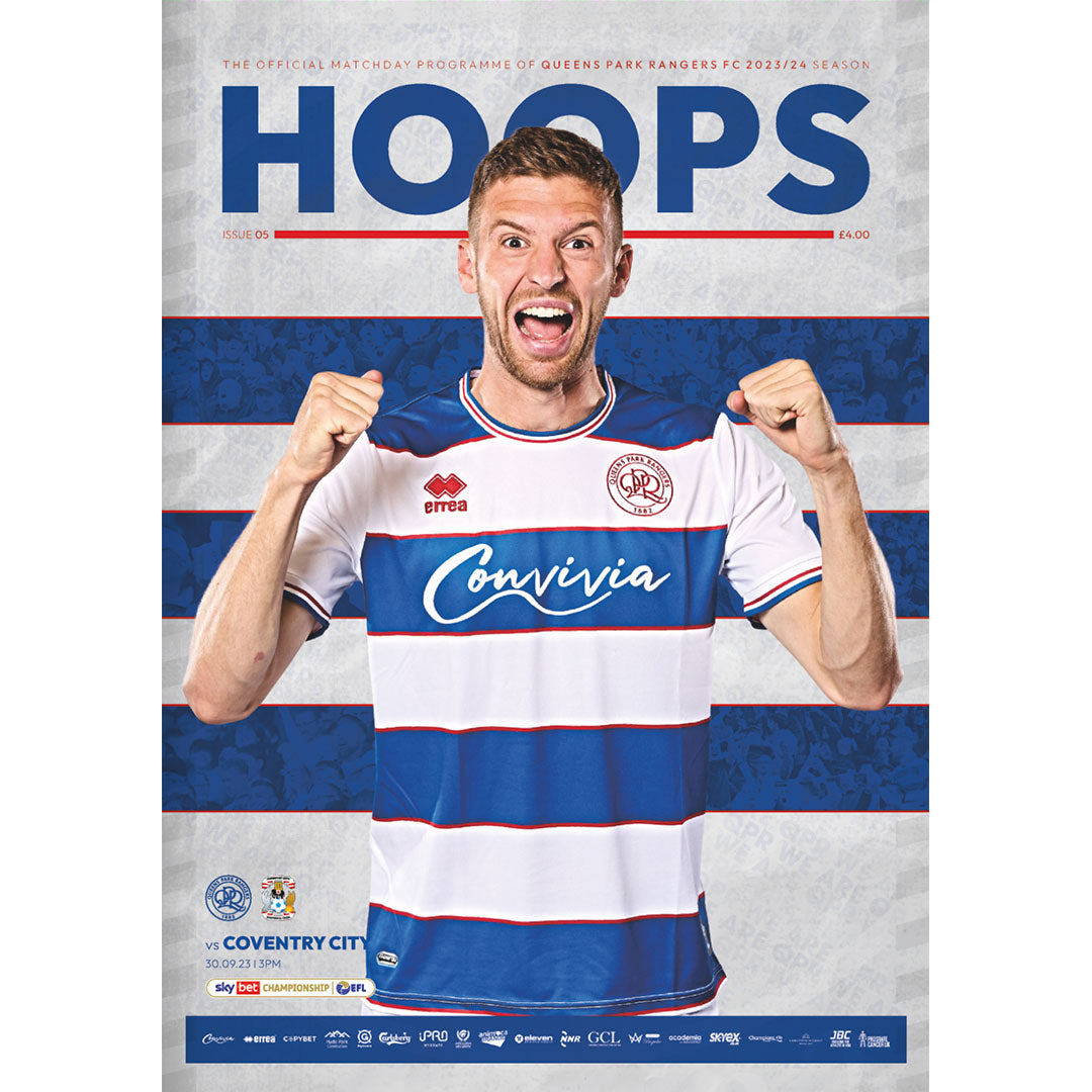Queens Park Rangers v Coventry City football programmes